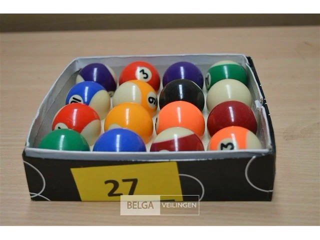 Mini biljartballen - afbeelding 1 van  2