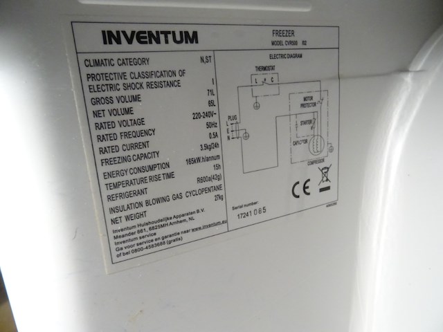 Mini-diepvriezer inventum - afbeelding 4 van  4