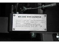 Mini dumper - 2024 - rd 220e - dumper - afbeelding 8 van  8