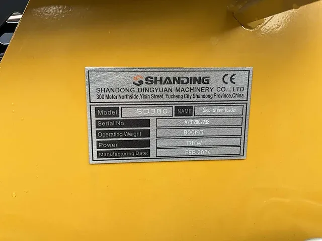 Mini dumper shanding sd-380 nieuw - afbeelding 18 van  18