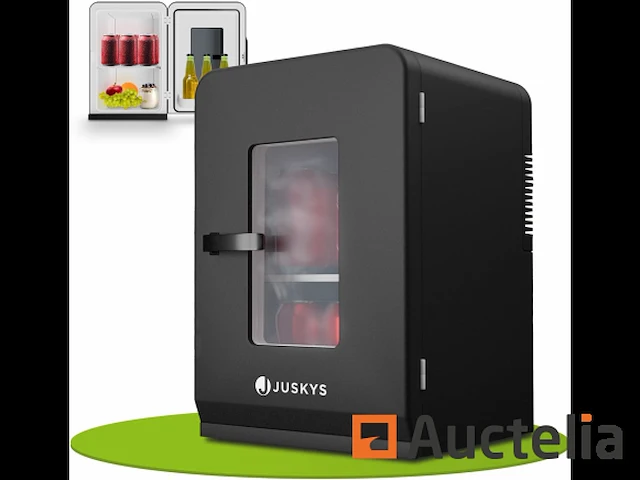 Mini koelkast 2 in 1 15 liter zwart – kleine minibar met koel- en verwarmingsfunctie - afbeelding 2 van  2