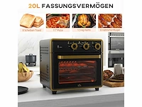 Mini luchtcirculatie oven 20 l mini oven met bakplaat - afbeelding 3 van  4