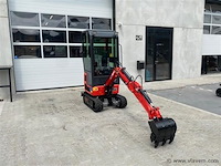 Mini rupsgraafmachine stahlworks hl320 rood