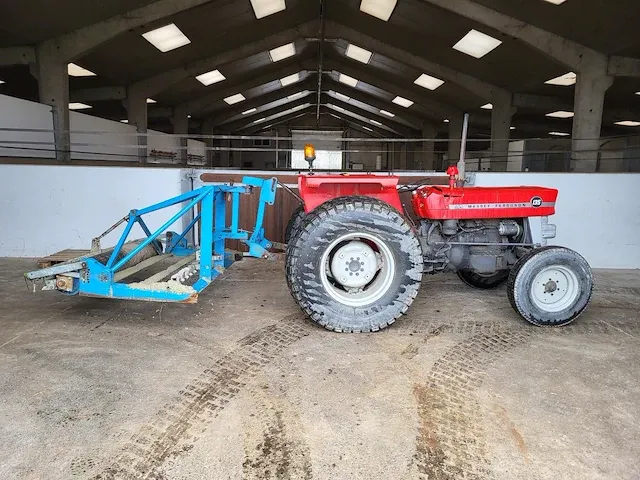 Mini tractor massey ferguson 135 + pistesleep - afbeelding 1 van  10