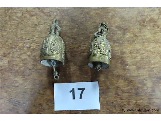 Miniatuurbelletjes 8 cm - afbeelding 1 van  3