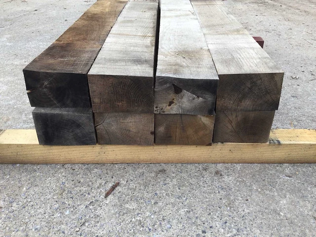 Minibiels eiken 1000 x 145 x 95 mm (8x) - afbeelding 3 van  4