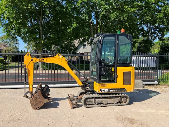 Minigraver jcb 16c-1 t3 diesel 12.2kw 2020 - afbeelding 1 van  1