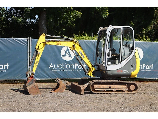 Minigraver wacker neuson 2404rd diesel 18pk 2009 (marge) - afbeelding 1 van  1