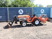 Minitractor kubota b1200 diesel 12pk met voorlader en grondfrees - afbeelding 1 van  1