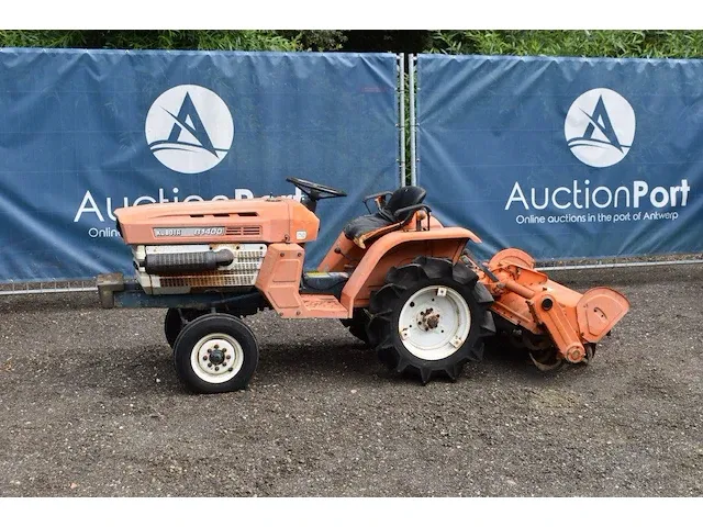 Minitractor kubota b1400 diesel met grondfrees - afbeelding 1 van  1