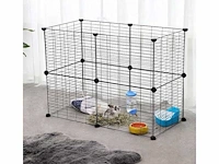 Mira home - dierenkooi - industrieel design - zwart - multifunctioneel - 143x73x46 cm - afbeelding 2 van  3