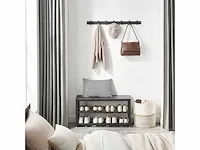 Mira home - kapstok - garderoberek - wandkapstok - 7 haken - vintage - 90cm - afbeelding 2 van  3
