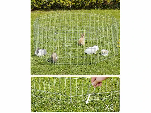 Mira home - puppyren - ren - metaal - zilver - ?159x159x61 - afbeelding 2 van  3