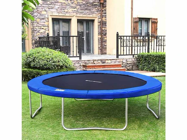 Mira home - trampolinerand - trampolinebescherming - blauw - vulling - ?182.88x182.88x427cm - afbeelding 2 van  3