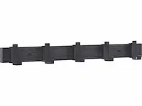 Mira home - wandkapstok - kapstok - garderobe - kledingrek - zwart - 60cm - afbeelding 1 van  3