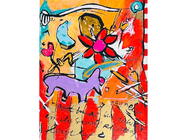 Miriam slaats - spring - kleurenzeefdruk - afbeelding 1 van  9