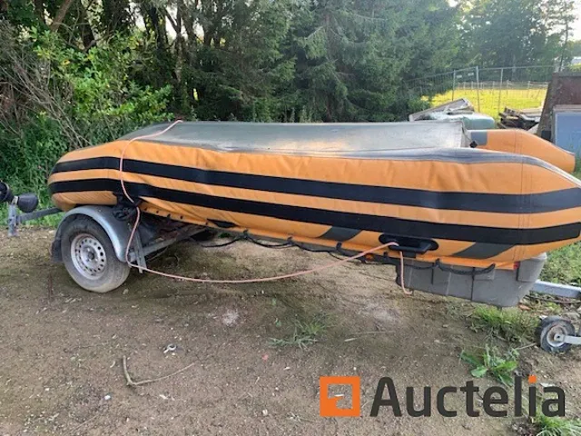 Mistral boordmotor + louben eenassige aanhanger - afbeelding 3 van  4