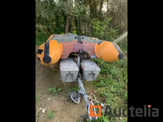Mistral boordmotor + louben eenassige aanhanger - afbeelding 4 van  4