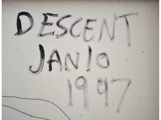 Mitch – descent janlo - olie en materie op doek - afbeelding 2 van  10