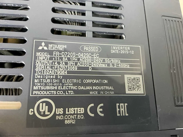 Mitsubishi electric d700-sc fr-d720s-042sc-ec frequentieregelaar (6x) - afbeelding 9 van  9