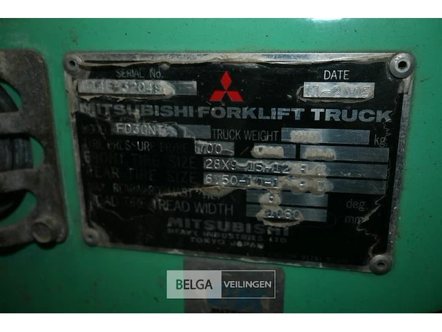 Mitsubishi heftruck - afbeelding 7 van  9