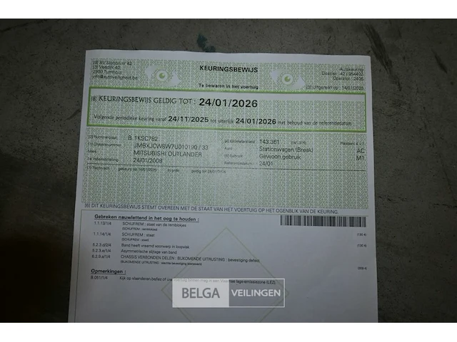 Mitsubishi outlander stationwagen (break) - afbeelding 9 van  24