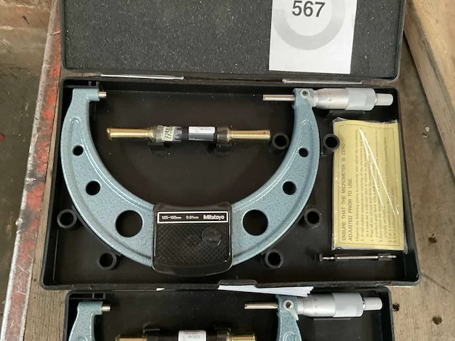 Mitutoyo buitenmaat micrometer (2x) - afbeelding 3 van  3