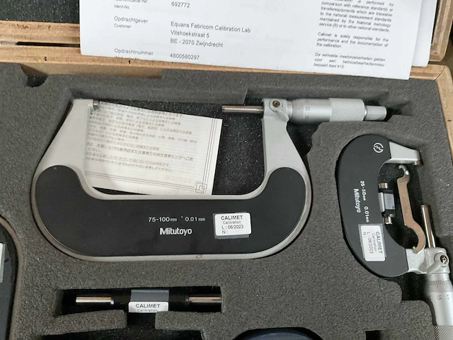 Mitutoyo buitenmaat micrometer (4x) - afbeelding 3 van  6