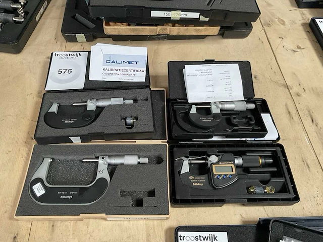 Mitutoyo buitenmaat micrometer (4x) - afbeelding 1 van  5