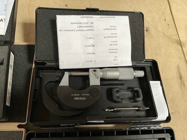 Mitutoyo buitenmaat micrometer (4x) - afbeelding 2 van  5