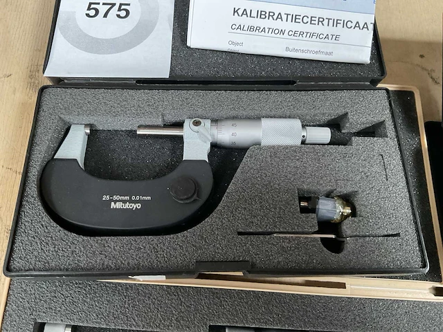 Mitutoyo buitenmaat micrometer (4x) - afbeelding 3 van  5