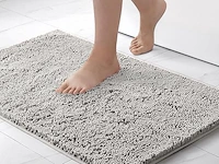 Miulee badmat 70 x 120 cm, lichtgrijs - afbeelding 1 van  2