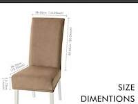 Miulee stoelhoezen voor eetkamerstoelen - afbeelding 2 van  3