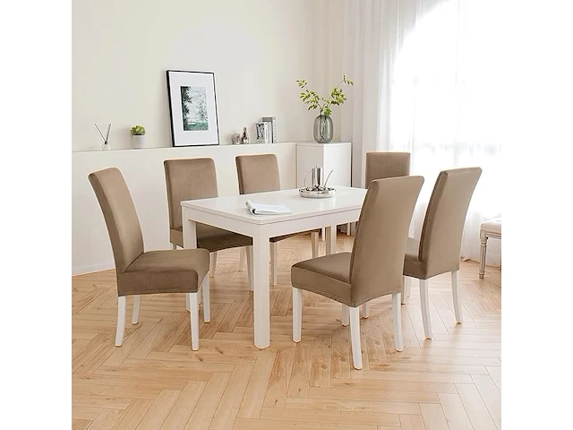 Miulee stoelhoezen voor eetkamerstoelen - afbeelding 3 van  3