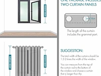 Miulee verduisteringsgordijnen - afbeelding 2 van  4