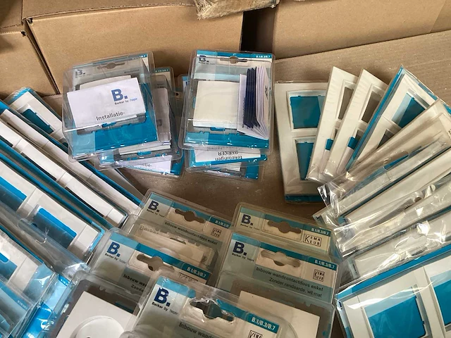 Mix kavel berker schakelmateriaal, afdekramen, stopcontacten, blindplaten - afbeelding 4 van  5