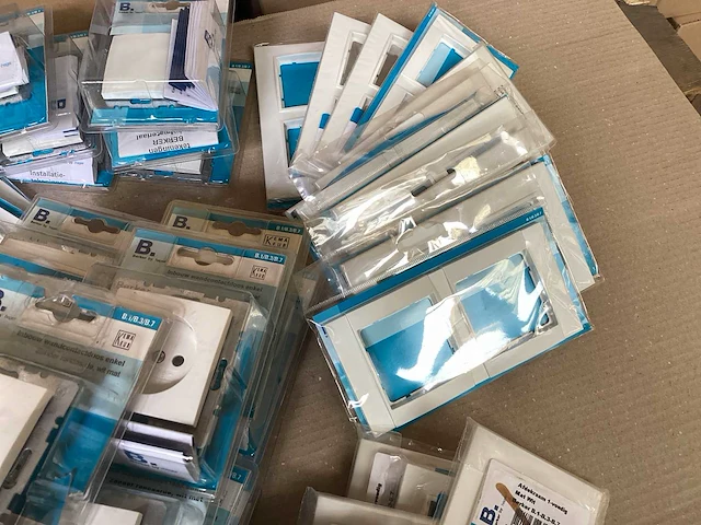 Mix kavel berker schakelmateriaal, afdekramen, stopcontacten, blindplaten - afbeelding 5 van  5