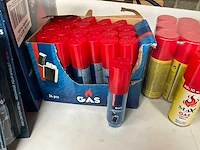 Mix kavel diverse gas vullingen voor o.a. aanstekers - afbeelding 5 van  9