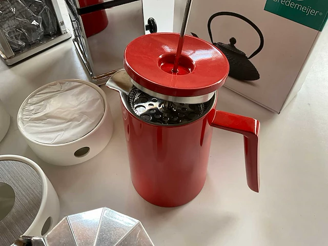 Mix kavel diverse koffie/thee kannen van o.a. leopold vienna & bredemeijer - afbeelding 4 van  16