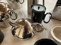 Mix kavel diverse koffie/thee kannen van o.a. leopold vienna & bredemeijer - afbeelding 13 van  16