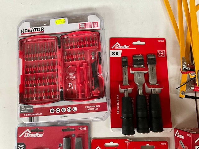 Mix kavel diverse merken handgereedschap en accessoires - afbeelding 2 van  10