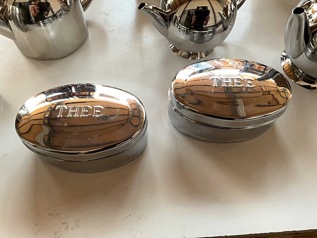 Mix kavel diverse theepotten van o.a. bredemeijer - afbeelding 2 van  9