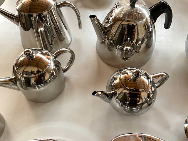 Mix kavel diverse theepotten van o.a. bredemeijer - afbeelding 3 van  9