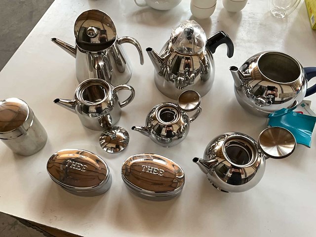Mix kavel diverse theepotten van o.a. bredemeijer - afbeelding 9 van  9
