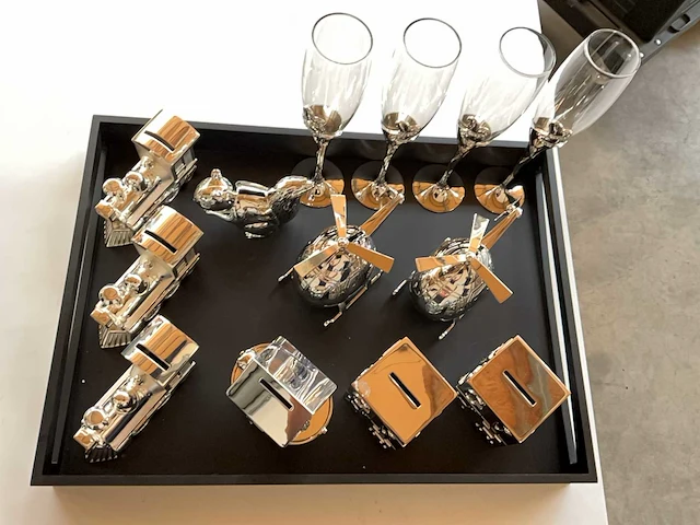 Mix kavel diverse verzilverde accessoires - afbeelding 8 van  8