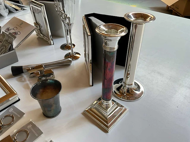 Mix kavel diverse verzilverde artikelen van o.a. hetbmerk zilverstad - afbeelding 10 van  12