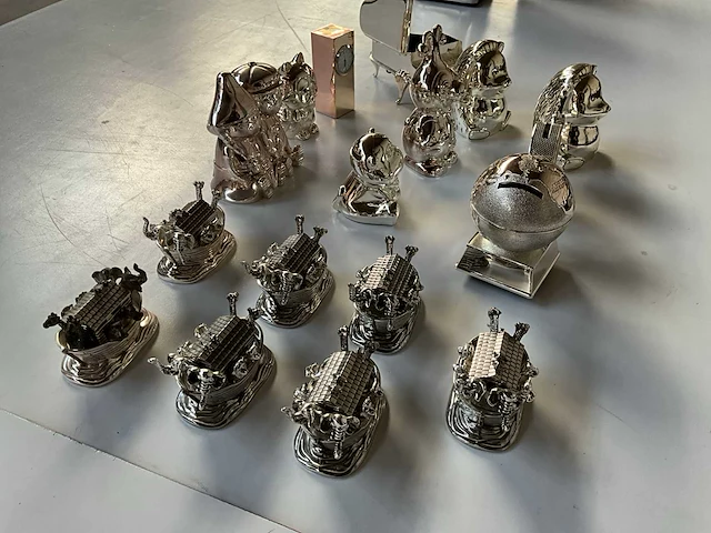 Mix kavel diverse verzilverde artikelen - afbeelding 8 van  9