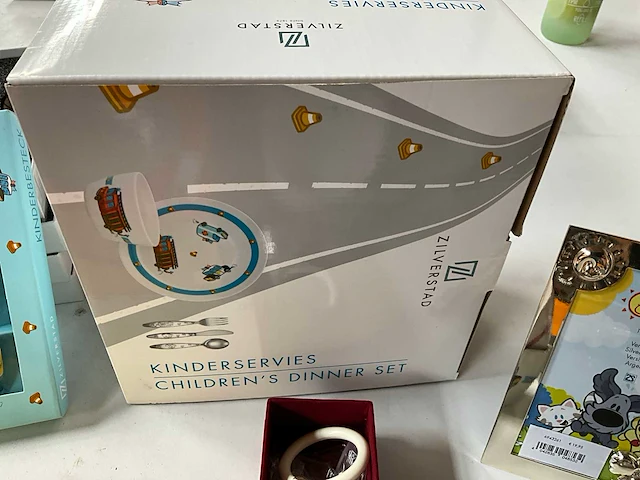 Mix kavel diverse verzilverde kinder artikelen - afbeelding 2 van  13