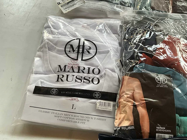 Mix kavel mario russo boxershorts en basic t-shirts - afbeelding 5 van  10