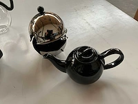 Mix kavel thee/koffie kannen van o.a. bredemeijer (8x) - afbeelding 5 van  10